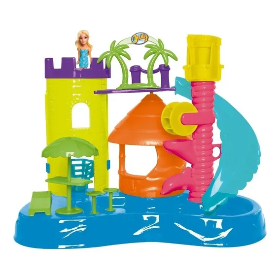 Brinquedo Parque Aquático Judy Completo C/ Boneca Acessório Foto 1