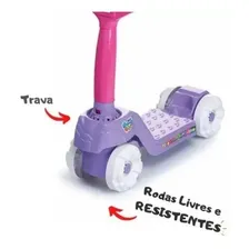 Brinquedo Patinete Infantil Mini Scooty Roxo Calesita 0917 Girl Foto mini 4