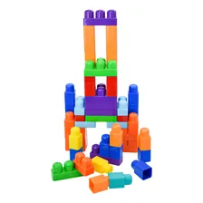 Brinquedo Pedagogico Blocos Montar Encaixar 100 Peças Dismat Foto mini 4