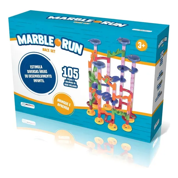 Brinquedo Pedagogico Marble Run Race Set 105pcs - Br1400 Foto 1