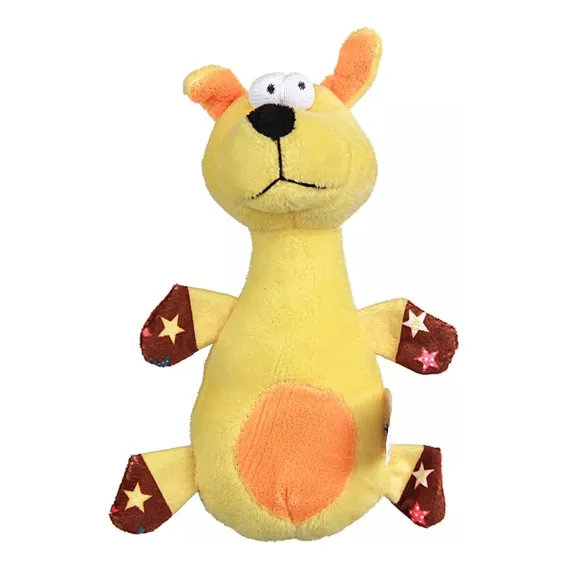 Brinquedo Pelúcia Cachorro Amarelo Home Pet C/ Apito Foto 1