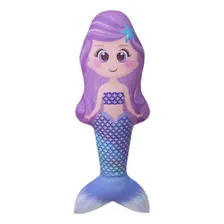 Brinquedo Pelúcia Macia Com Guizo Pet Sereia Mar Cão Gato Cor Roxo Foto  mini 1