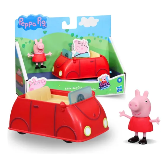 Brinquedo Peppa Pig Carro Veículo + Figura - Hasbro F2212 Foto 1