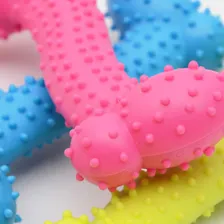 Brinquedo Pet Osso Ossinho Cravo Mordedor De Borracha Maciço Cor Osso Redondo Foto mini  2