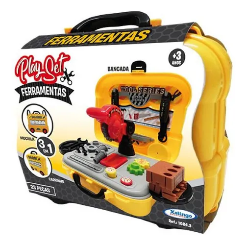 Brinquedo Playset De Ferramentas 3 Em 1 Xalingo 10843 Foto 1
