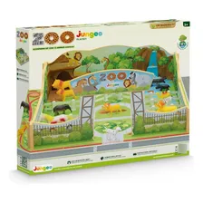 Brinquedo Playset Zoo Animais Do Zoológico Em Madeira Junges Foto  mini 1