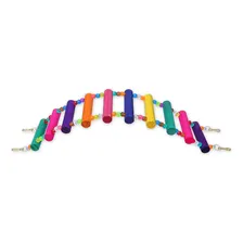 Brinquedo Ponte Cores Flexível Calopsita Papagaio Periquito Foto mini 4