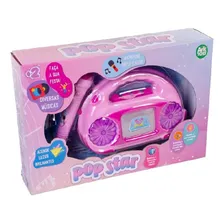 Brinquedo Radio Microfone Musical Sai Voz Toca Musica Luzes Foto mini 4