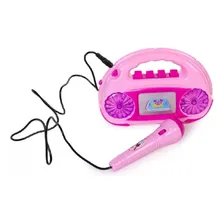 Brinquedo Radio Microfone Musical Sai Voz Toca Musica Luzes Foto mini  3