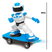 Brinquedo Rob么 C/ Controle Remoto Musica E Luzes Skate Space Foto mini 3