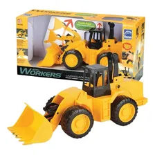 Brinquedo Trator Carregadeira Roma Workers Com Pá Articulada Foto mini 1