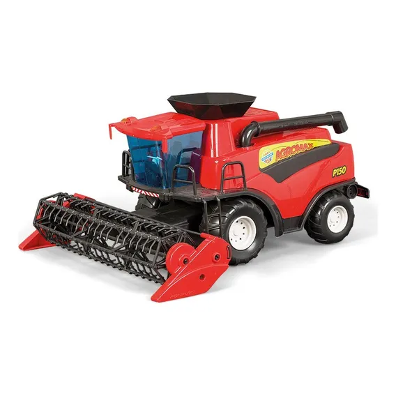 Brinquedo Trator Colheitadeira Fazenda Infantil Poliplac Foto 1