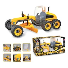Brinquedo Trator Niveladora Gigante Construction Machines Foto mini 3