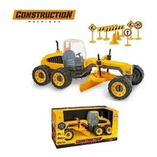 Brinquedo Trator Niveladora Gigante Construction Machines Foto mini 4