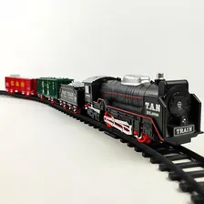 Brinquedo Trem Carga Ferrorama Grande 320cm Trilho À Pilha Foto mini 2