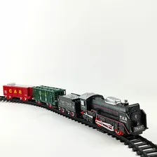 Brinquedo Trem Carga Ferrorama Grande 320cm Trilho À Pilha Foto mini 4