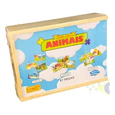 Brinquedos Educativos - Quebra Cabeça De Animais 10 Peças Foto mini 1