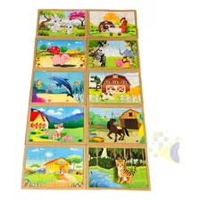 Brinquedos Educativos - Quebra Cabeça De Animais 10 Peças Foto mini 2