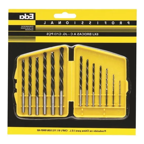 Broca Aco Carbono Eda 1.5 A 5/32 Kit Com 13 6xj 6xj Foto 1