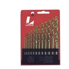 Broca De Videa Aço Rápido Titanio Lotus Jogo Com 13 Peças Foto mini 1