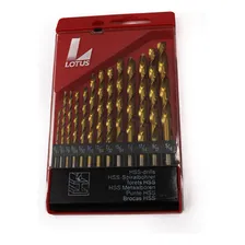 Broca De Videa Aço Rápido Titanio Lotus Jogo Com 13 Peças Foto mini 3