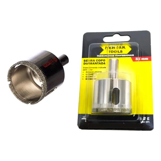 Broca Diamantada 32mm Serra Copo Porcelanato Mármore Vidro Foto 1