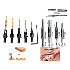 Broca Escariadora E Broca Centralizadora - Kit Com 9 Brocas Foto mini 1
