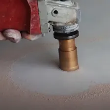 Broca Serra Copo Diamantada Esmerilhadeira 75mm Porcelanato Foto mini 4