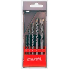 Broca Videa Makita 4,5,6,8,10mm 5 Pecas D-03894 Foto  mini 1