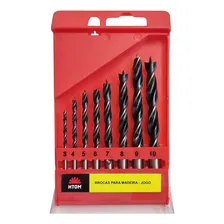 Brocas Para Madeira 3 Pontas Kit 8 Pçs 3 A 10mm Profissional Foto mini 3