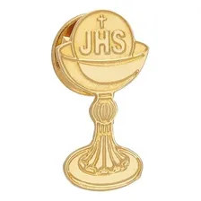 Broche Boton Eucaristia Cálice Dourado Foto mini 2