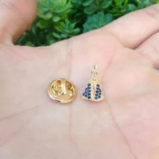 Broche Boton Pingente De Nossa Senhora Aparecida Banhado Foto mini  2