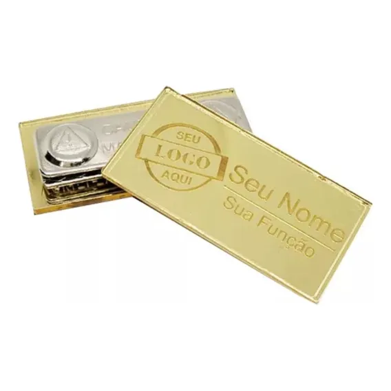 Broche Crachá Boton Doutor Magnético Imã Personalizado 1 Un Cor Dourado Broche Magnetico Foto 1