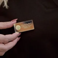 Broche Personalizado Em Acrilico Espelhado Cor Dourado Foto mini 4