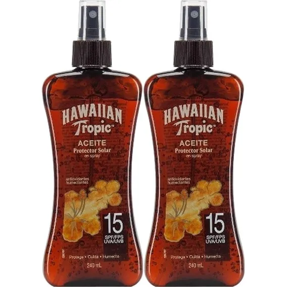Bronzeador Hawaiian Tropic Fps15 (oléo) Kit C/2 Foto 1