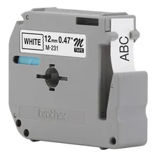 Brother M231 fita compativel para rotulador 12mmx8m branca e preta Bt 1 unidade Foto mini 2