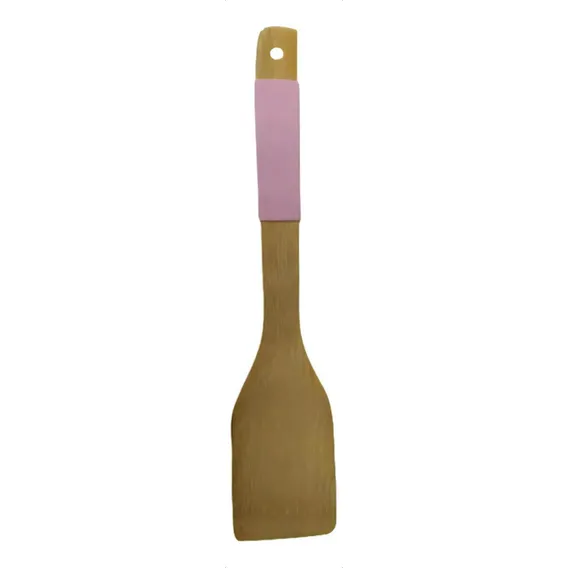 Brt Espátula Madeira Silicone - rosa Foto 1
