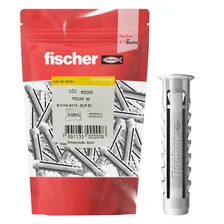 Bucha Nylon Fischer Sx 10mm Com 50 Concreto Tijolo Oco Cor Cinza Foto  mini 1