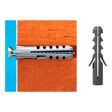 Bucha Plástica Nylon 6mm Pacote 1000 Unidades N6 Sem Anel Foto mini  3