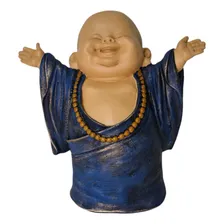 Buda Da Felicidade Monge Sorridente Estatua Buda Chines Resina Foto mini 1
