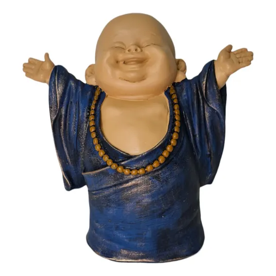Buda Da Felicidade Monge Sorridente Estatua Buda Chines Resina Foto 1