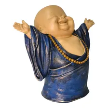 Buda Da Felicidade Monge Sorridente Estatua Buda Chines Resina Foto mini 2