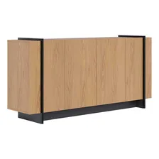 Buffet Aparador Decorativo 160cm Destin Freij贸/preto Foto mini 2