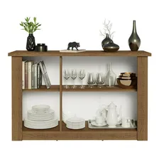 Buffet Aparador Para Sala De Jantar Madesa 3 Portas Cor Rustic 72705Z1 Foto mini 4