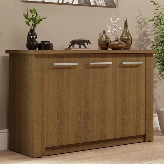 Buffet Aparador Para Sala De Jantar Madesa 3 Portas Cor Rustic 72705Z1 Foto 1
