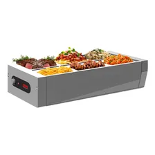 Buffet De Mesa Self Service 6 Cubas Frias Salada Gelo-x Saro 127V Foto mini 4