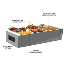 Buffet De Mesa Self Service 6 Cubas Frias Salada Gelo-x Saro 127V Foto mini 2