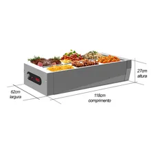 Buffet De Mesa Self Service 6 Cubas Frias Salada Gelo-x Saro 127V Foto mini 3