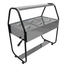 Buffet Self Service Rechaud Carro Termico 6 Cubas Quentes Ekenox 220v Foto mini 1