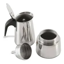 Bule Cafeteira Italiana Moka 200ml 4 Xicaras Aço Inox Cor Prateado Foto mini 2